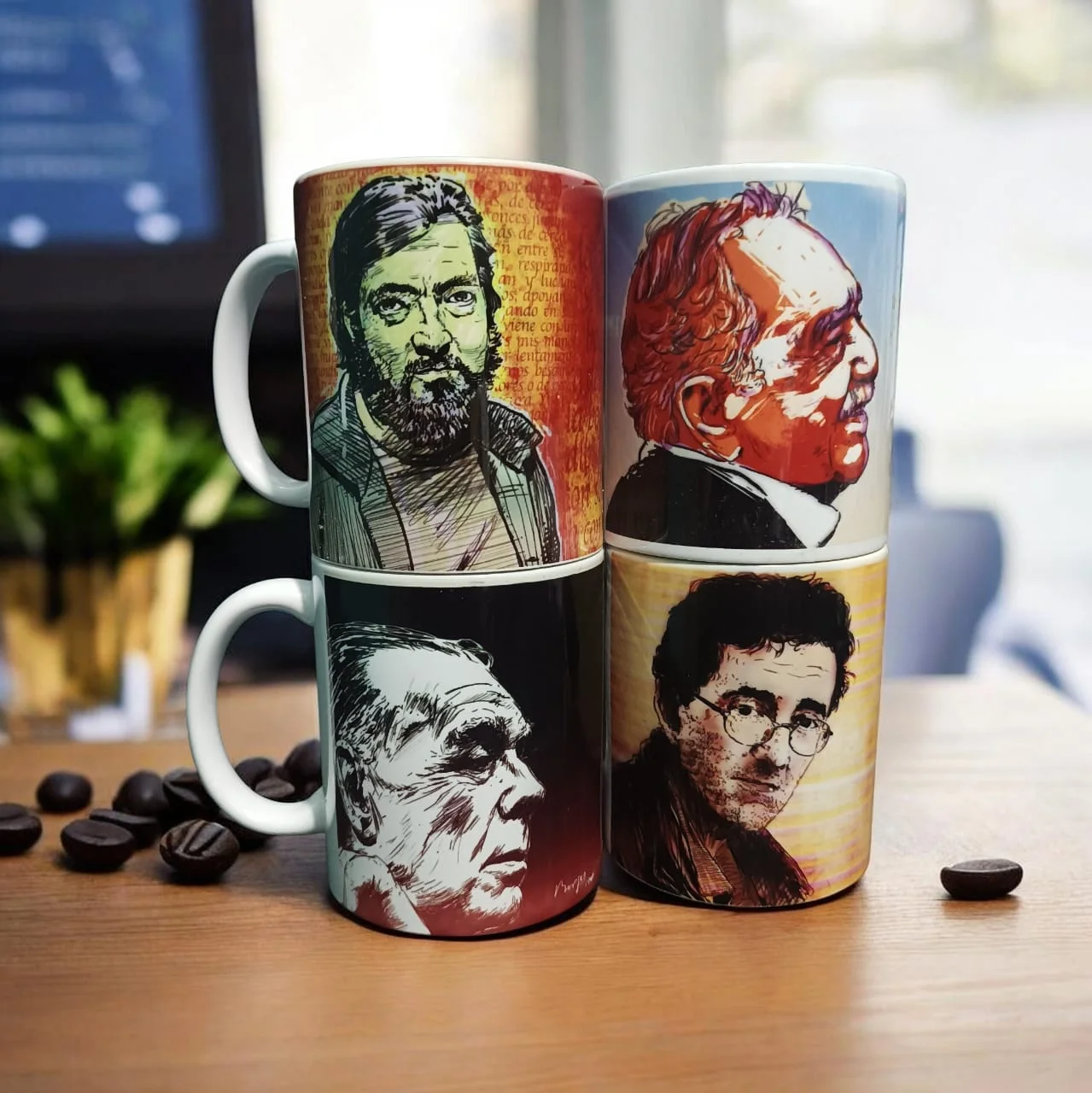 Colección de Mugs Literarios