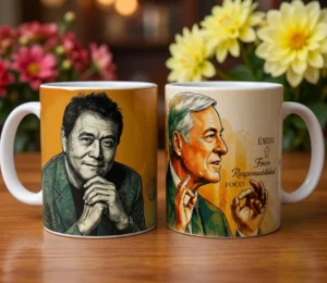 Combo de mugs financiero Robert Kiyosaki - Brian Tracy